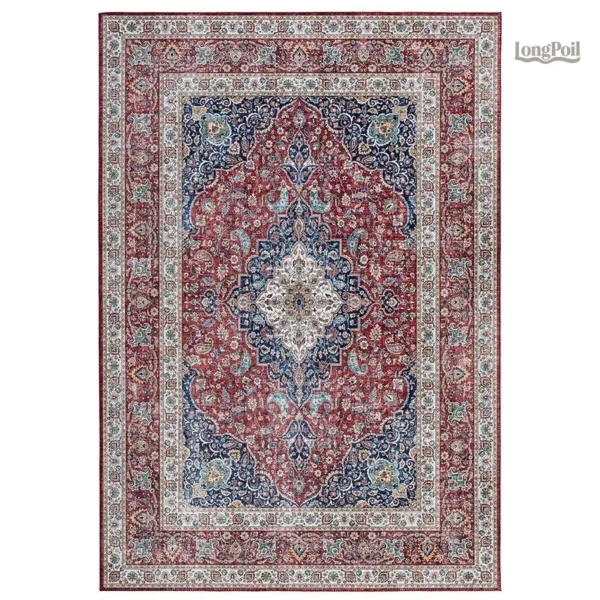 Tapis persan authentique aux motifs traditionnels