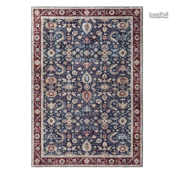 Tapis persan moderne au design élégant et coloré