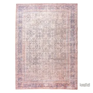 Tapis Persan Rouge traditionnel avec motifs élégants