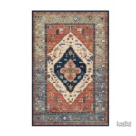 Tapis Persan Vintage aux motifs classiques et couleurs riches