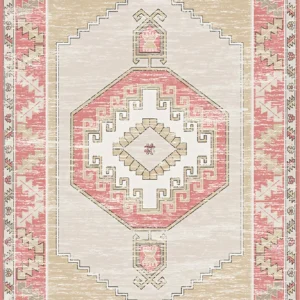 Tapis Perse aux motifs traditionnels et couleurs riches