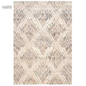 Tapis poil ras beige, design élégant pour intérieur moderne