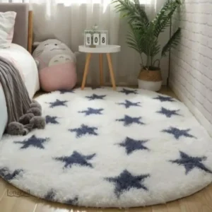 Tapis poils longs doux et élégant pour la décoration intérieure