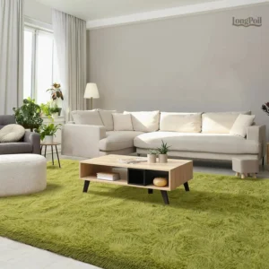 Tapis poils longs doux et confortable pour décoration intérieure