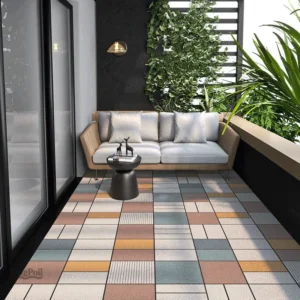 Tapis décoratif pour balcon, confortable et esthétique