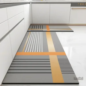 Tapis vinyle cuisine lavable, design pratique et esthétique