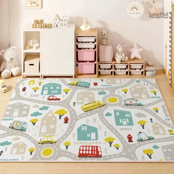 tapis-pour-voiture-jouet-1 Tapis circuit voiture jouet pour enfants