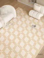 Tapis damier en design moderne et épuré