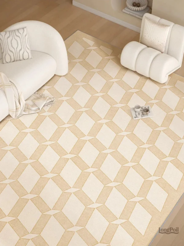 Tapis damier en design moderne et épuré