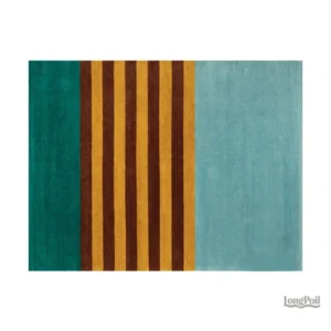 Tapis rayé coloré au design vibrant et moderne