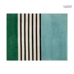 Tapis rayé multicolore design pour décoration intérieure