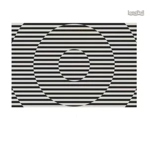 Tapis rayé avec motifs élégants et modernes