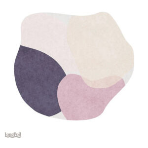 Tapis rond pour chambre de bébé, design doux et accueillant
