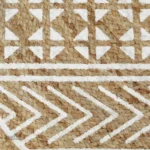 Tapis rond en jute, accessoire éco-responsable