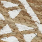 Tapis jute arrondi, texture authentique et naturelle