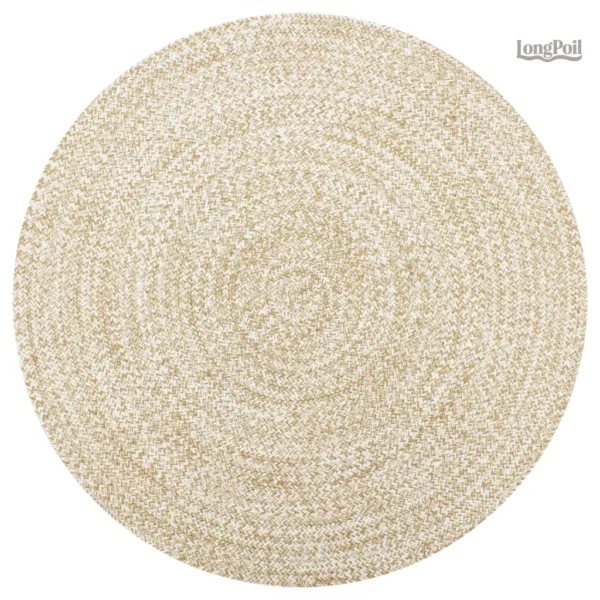 Tapis rond en jute naturel