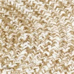 Tapis en fibres naturelles, design rond