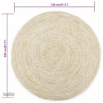 Tapis rond en jute, ambiance chaleureuse et cosy