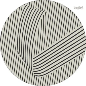 Tapis rond moderne en design épuré et élégant