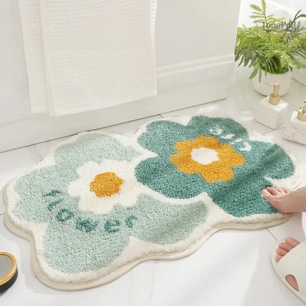 Tapis de salle de bain doux et absorbant pour un confort optimal