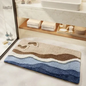 Tapis de bain résistant, design fonctionnel et antidérapant