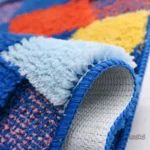 Tapis décoratif pour salle de bain, ambiance joyeuse et accueillante