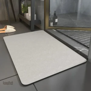 Tapis Diatomite pour salle de bain absorbant et antidérapant