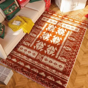Tapis au style bohème, idéal pour une décoration intérieure conviviale