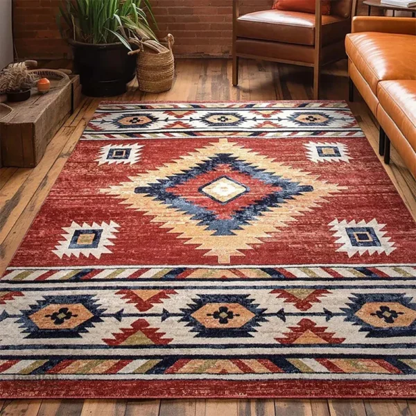 Tapis décoratif au style bohème pour un intérieur tendance