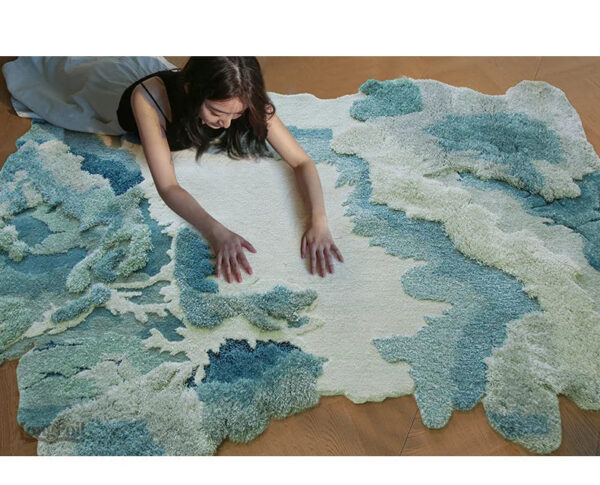 Accessoire déco salon, tapis design chic