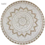 Tapis en jute naturel pour salon