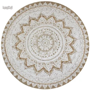 Tapis en jute naturel pour salon