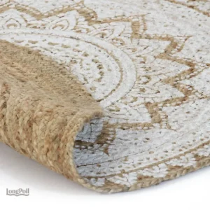 Tapis jute moderne pour décoration intérieure