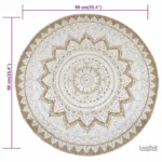 Tapis jute élégant pour un style minimaliste