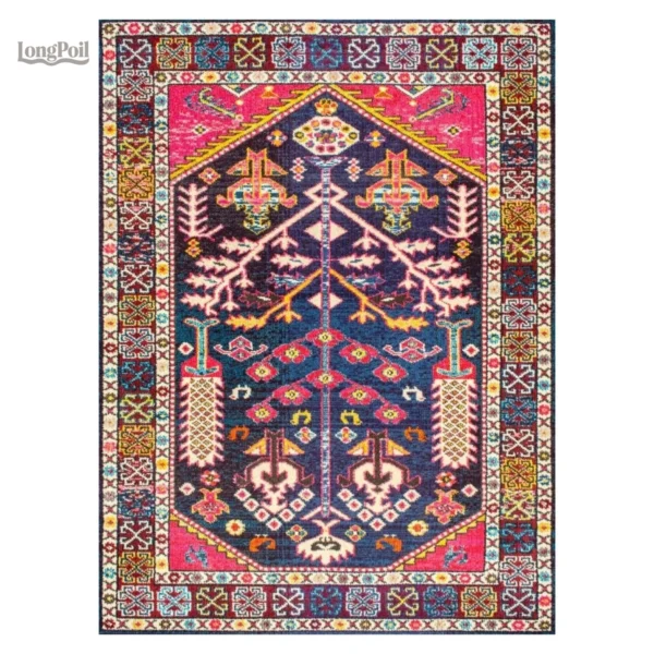tapis-salon-indien-1 Tapis indien pour salon, design traditionnel et coloré
