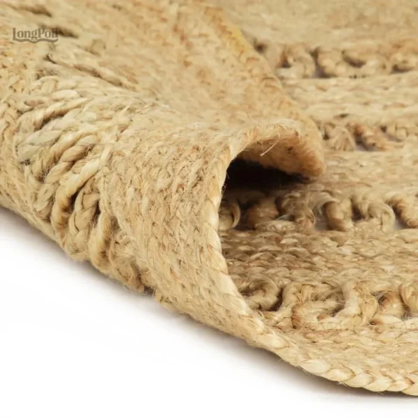 Tapis jute tissé à la main, ambiance chaleureuse