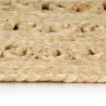Tapis en jute rond, décoration moderne et éthique