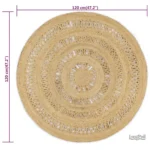 Tapis jute chic, accessoire tendance pour votre maison
