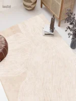 Tapis moderniste avec motifs stylés pour une décoration intérieure élégante