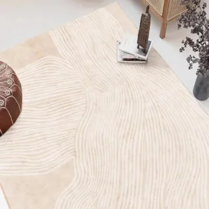 Tapis moderniste avec motifs stylés pour une décoration intérieure élégante