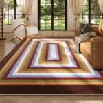 Tapis moderne coloré pour salon