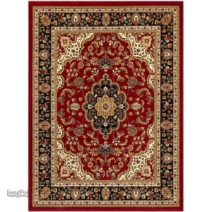 Tapis Salon Turque design traditionnel en tissu fin