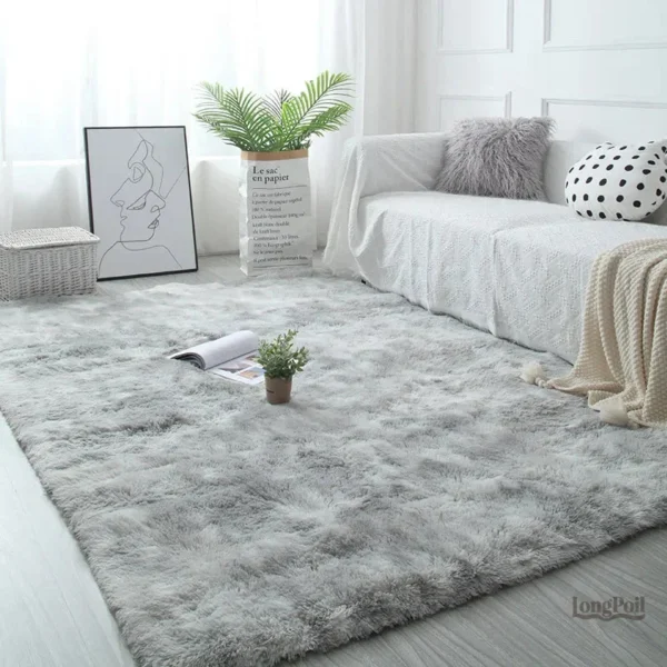 tapis-shaggy-gris-1 Tapis Shaggy gris, doux et confortable pour un intérieur moderne