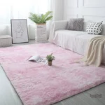 Tapis Shaggy pour salon, design poil long et confortable