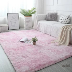 Tapis Shaggy pour salon, design poil long et confortable