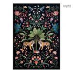 Tapis Tigre Tibétain en laine, motif animal élégant