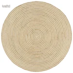 Tapis en jute naturel pour décoration intérieure