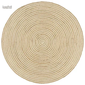 Tapis en jute naturel pour décoration intérieure