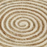 Tapis en jute tissé, texture douce et durable
