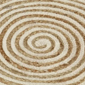 Tapis en jute tissé, texture douce et durable